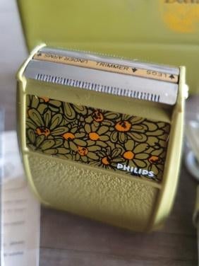 Mooi vintage puntgaaf Philips Beauty Ladyshave groen in reis, Verzamelen, Ophalen of Verzenden, Persoonlijke verzorging