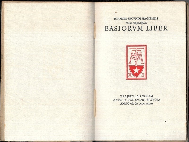 Ioannis Secundus ~ Basiorum Liber ~ Stols ~ 1928 ~ 48/200, Verzenden, Gelezen, Nederland
