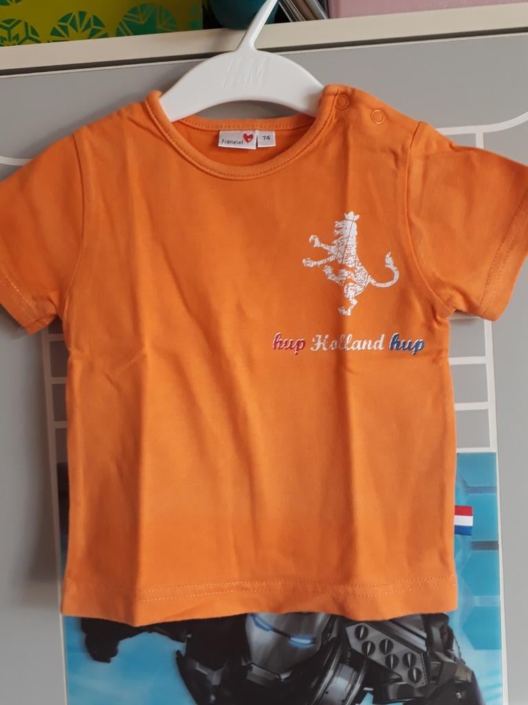 Koningsdag/WK  Prenatal shirtje mt 74, Kinderen en Baby's, Babykleding | Maat 80, Jongetje of Meisje, Ophalen of Verzenden, Zo goed als nieuw