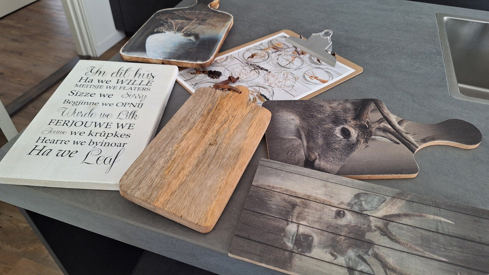 Decoratie borden, Huis en Inrichting, Woonaccessoires | Wanddecoraties, Ophalen of Verzenden, Zo goed als nieuw