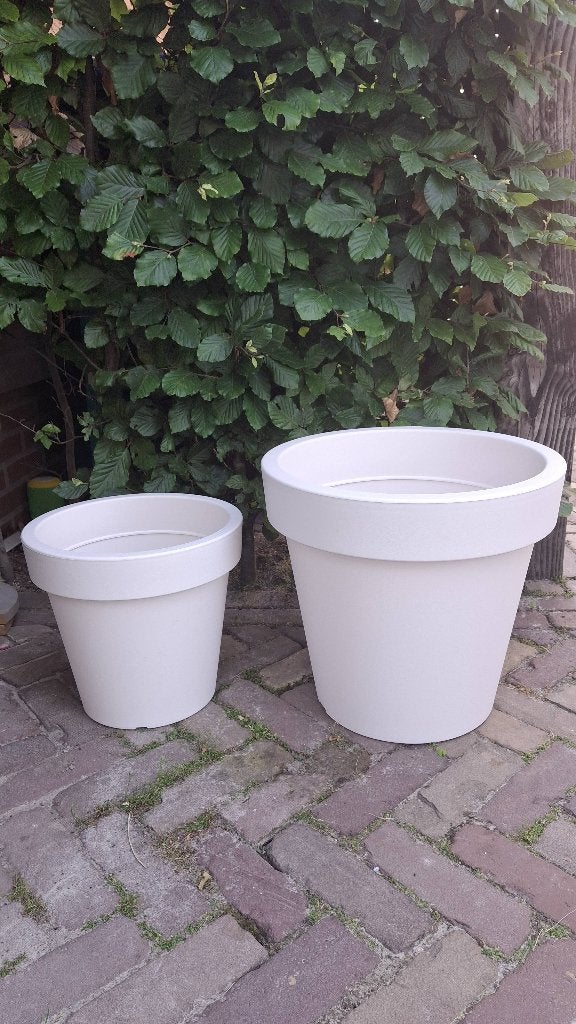 Prachtige Kunstof buiten potten nieuw!, Tuin en Terras, Bloempotten, Ophalen, Kunststof, Rond, Nieuw