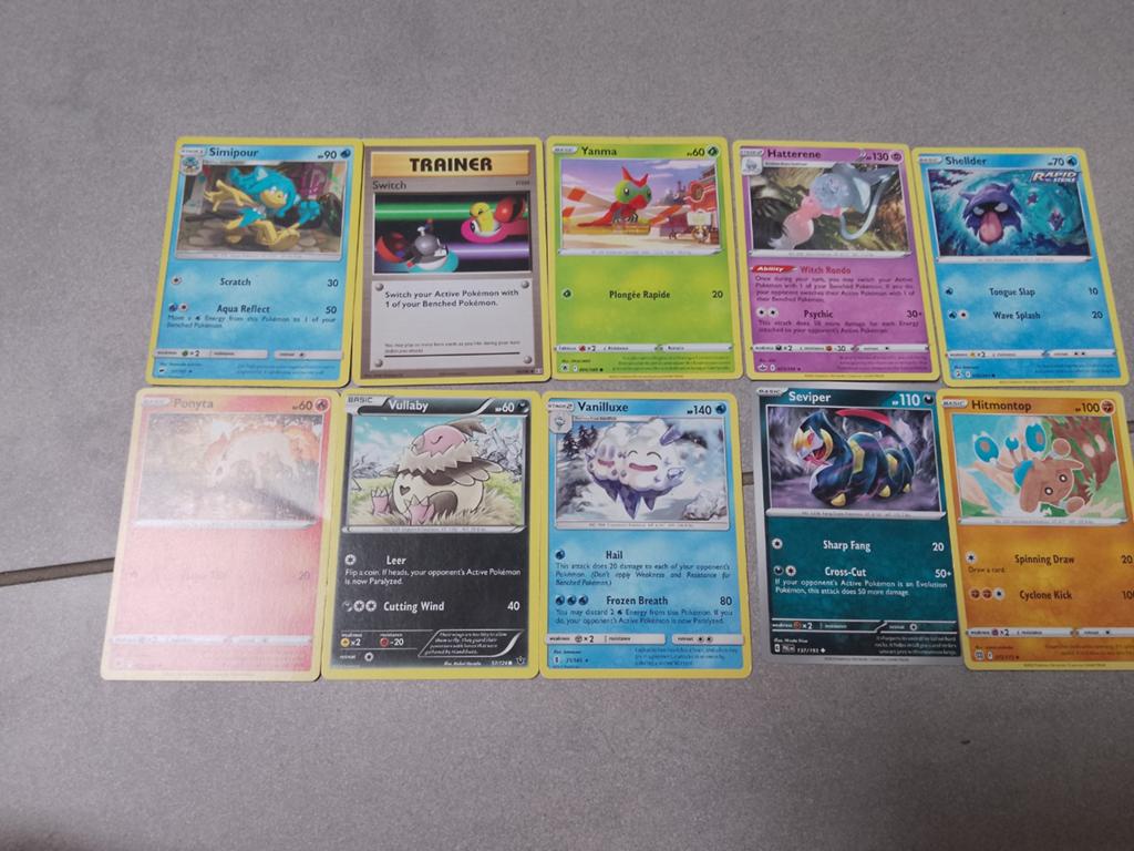 Pokémon Kaarten Set - Diverse Zeldzaamheden, Ophalen of Verzenden, Gebruikt, Meerdere kaarten