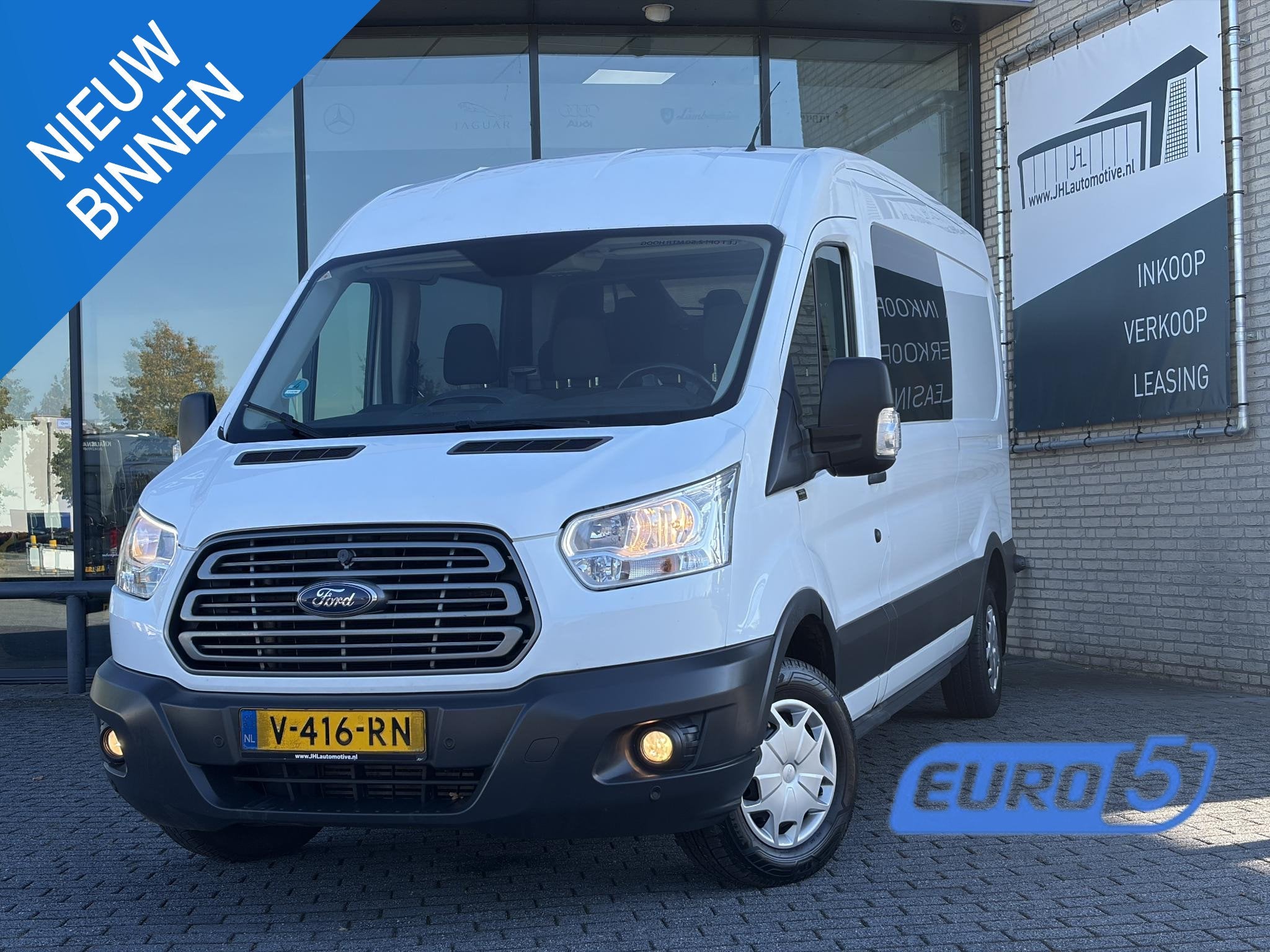 Ford Transit Kombi 310 2.2 TDCI L2H2*DC*6-PERS*HAAK*A/C*CRUI, Euro 5, Gebruikt, Bedrijf, Transit