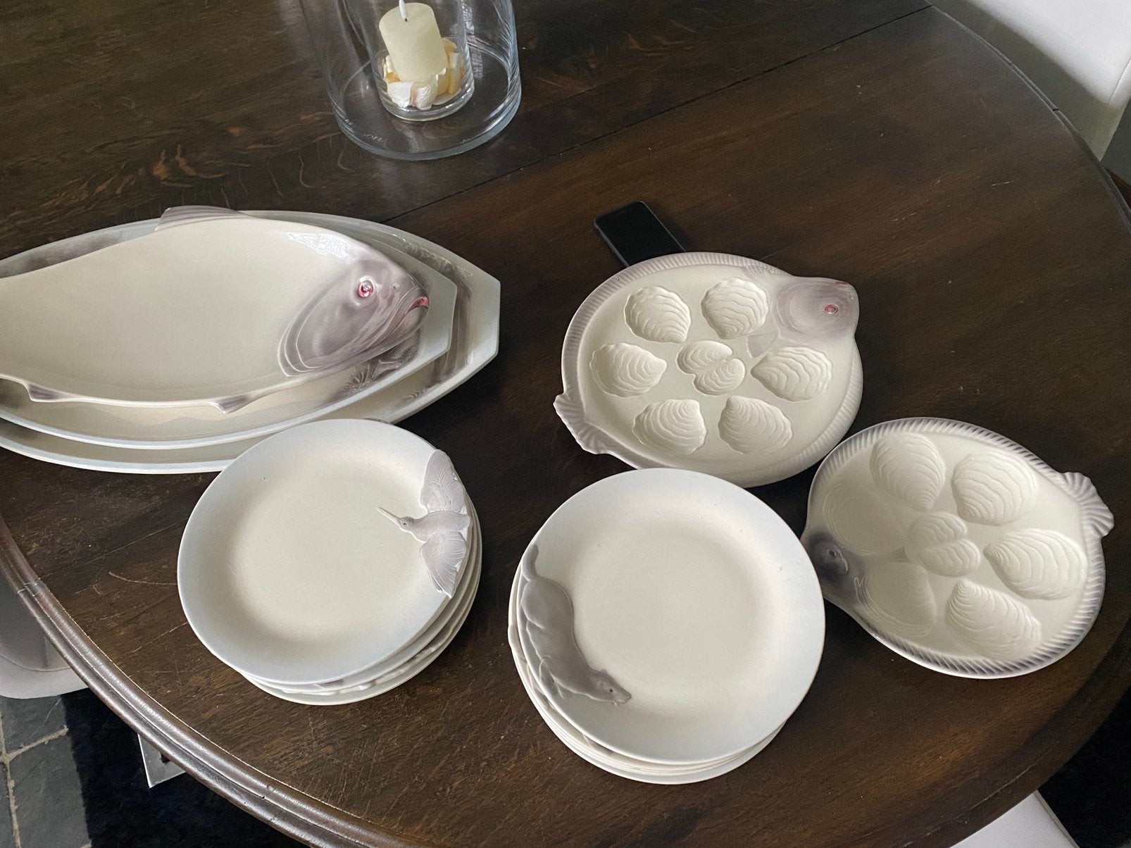 Aardewerk servies voor wild of vis, Huis en Inrichting, Ophalen, Overige merken, Overige stijlen, Aardewerk