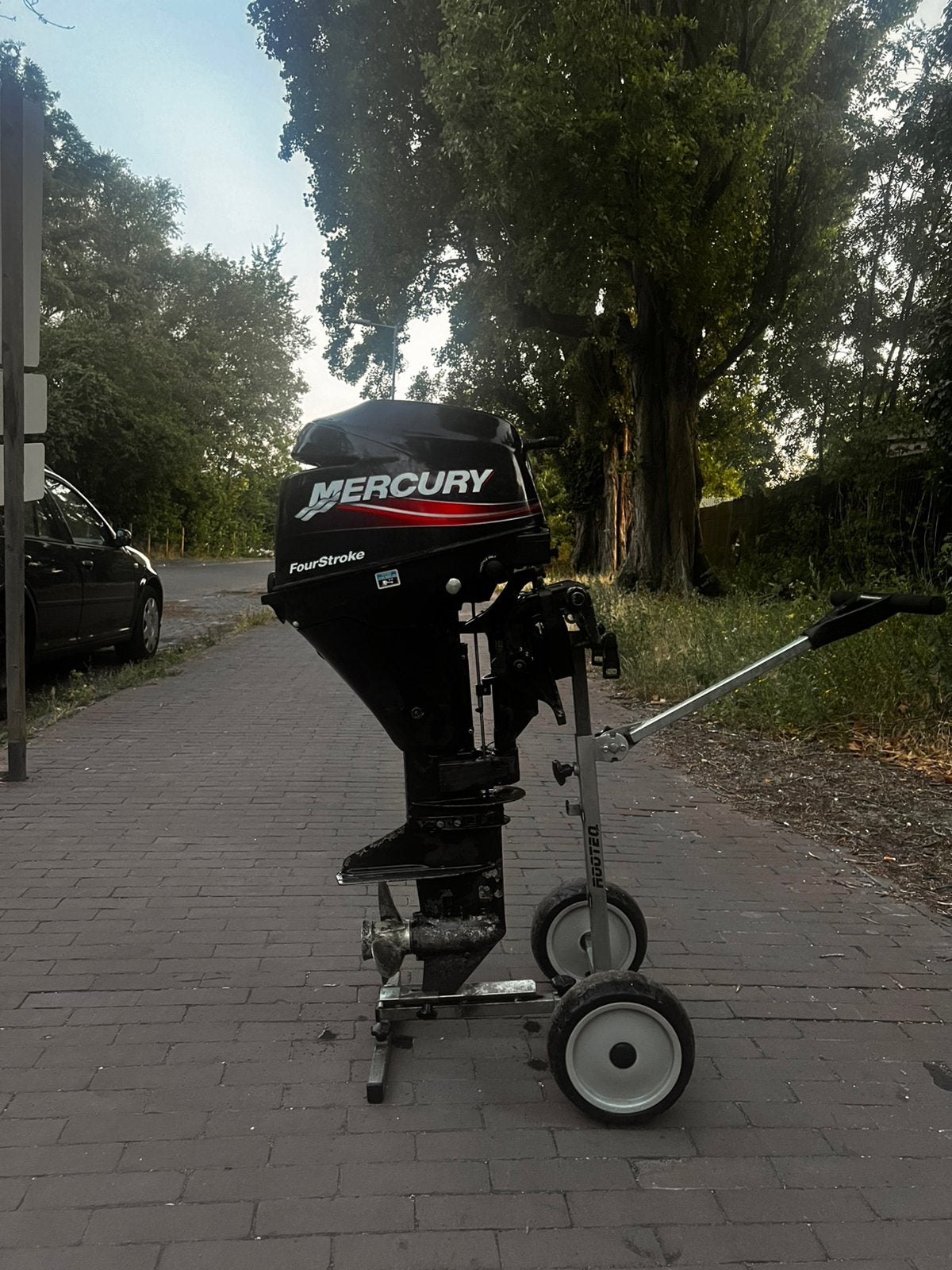 Nette mercury 9,9pk viertakt kortstaart met afstandbediening, Ophalen of Verzenden, Zo goed als nieuw