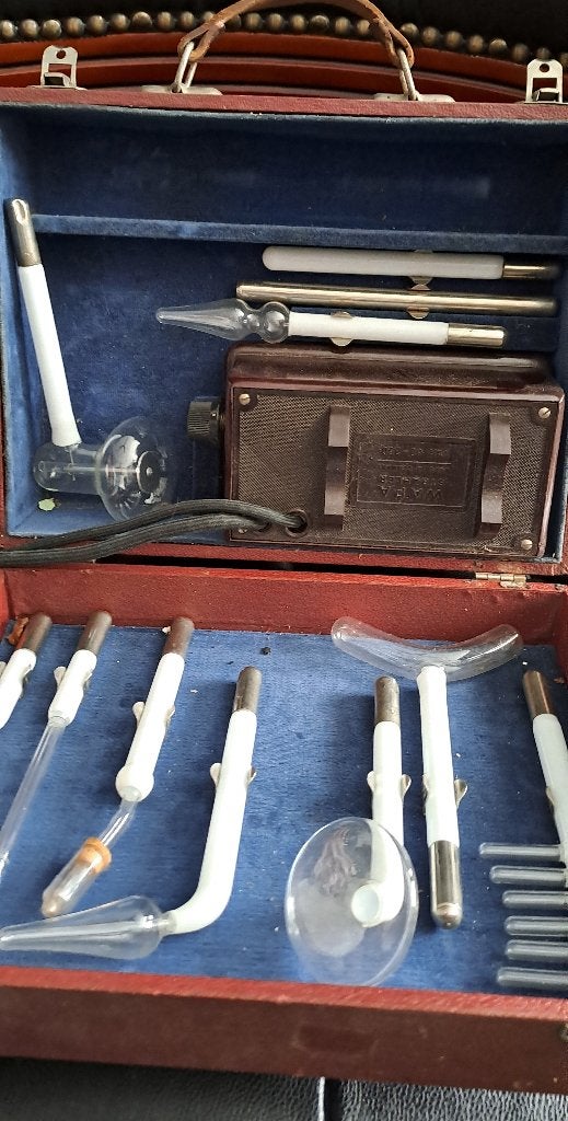 Antieke Stroomtherapie Set - 1932, Antiek en Kunst, Ophalen of Verzenden