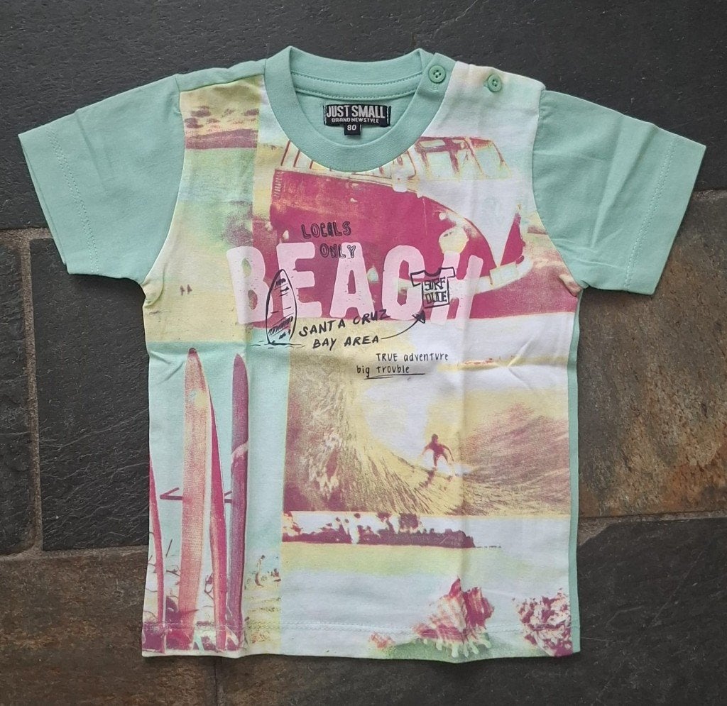 Just Small T-shirt – maat 80, Kinderen en Baby's, Babykleding | Maat 80, Ophalen of Verzenden, Zo goed als nieuw, Jongetje, Shirtje of Longsleeve