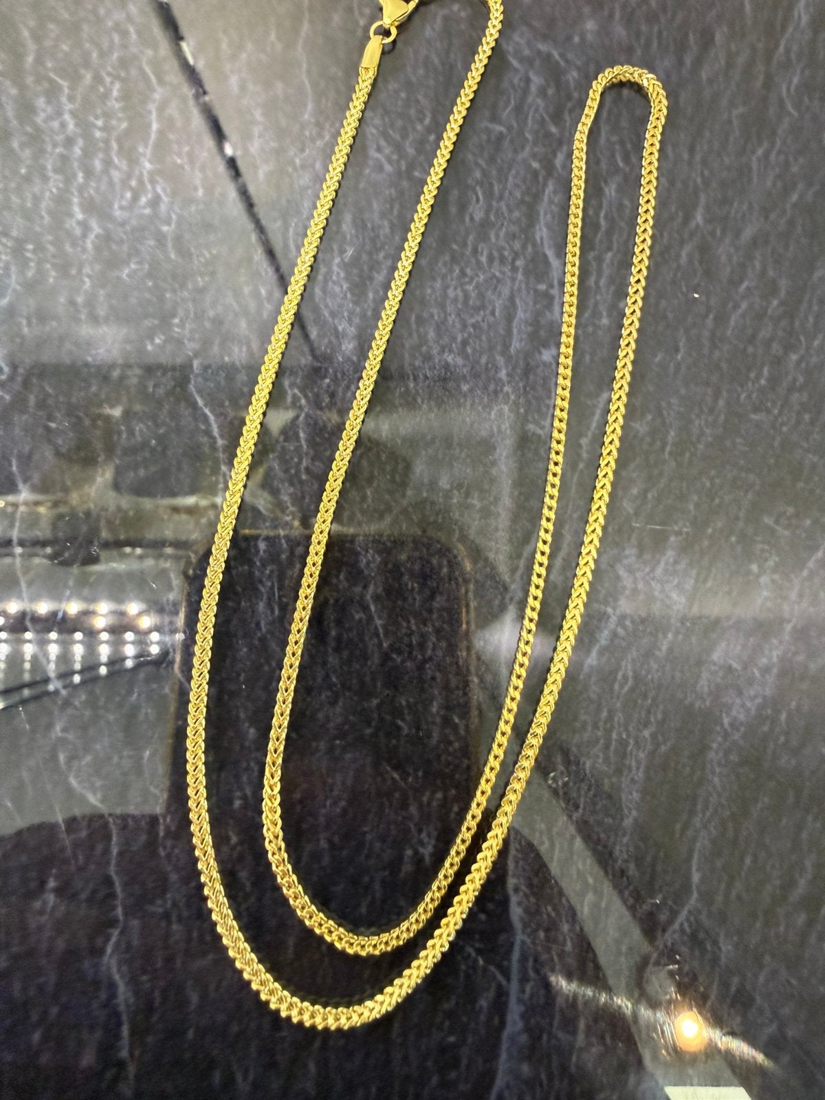 Prachtige 14 karaats gouden vossenstaart ketting 55 cm, Ophalen of Verzenden, Nieuw, Goud, Goud