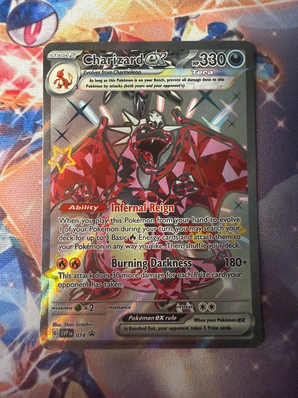 Charizard Ex SV Black Star Promo, Ophalen of Verzenden, Zo goed als nieuw