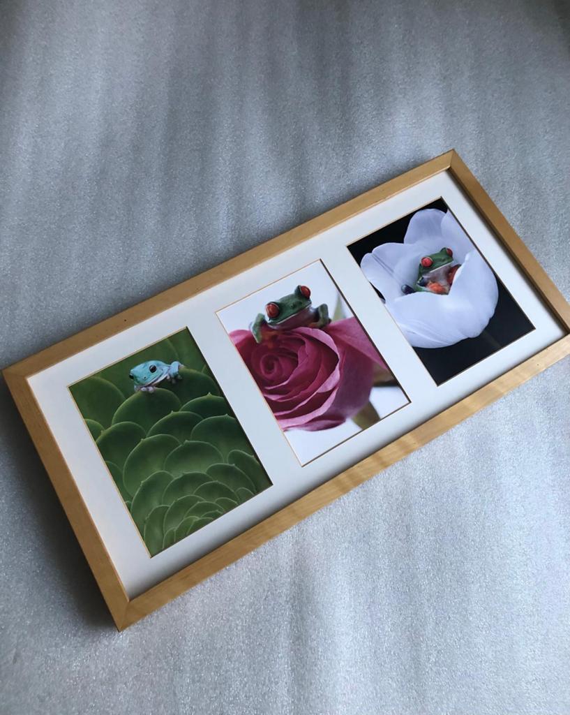 Houten lijst met foto zonder glas - ikea, Ophalen of Verzenden, Zo goed als nieuw, Hout, Minder dan 50 cm