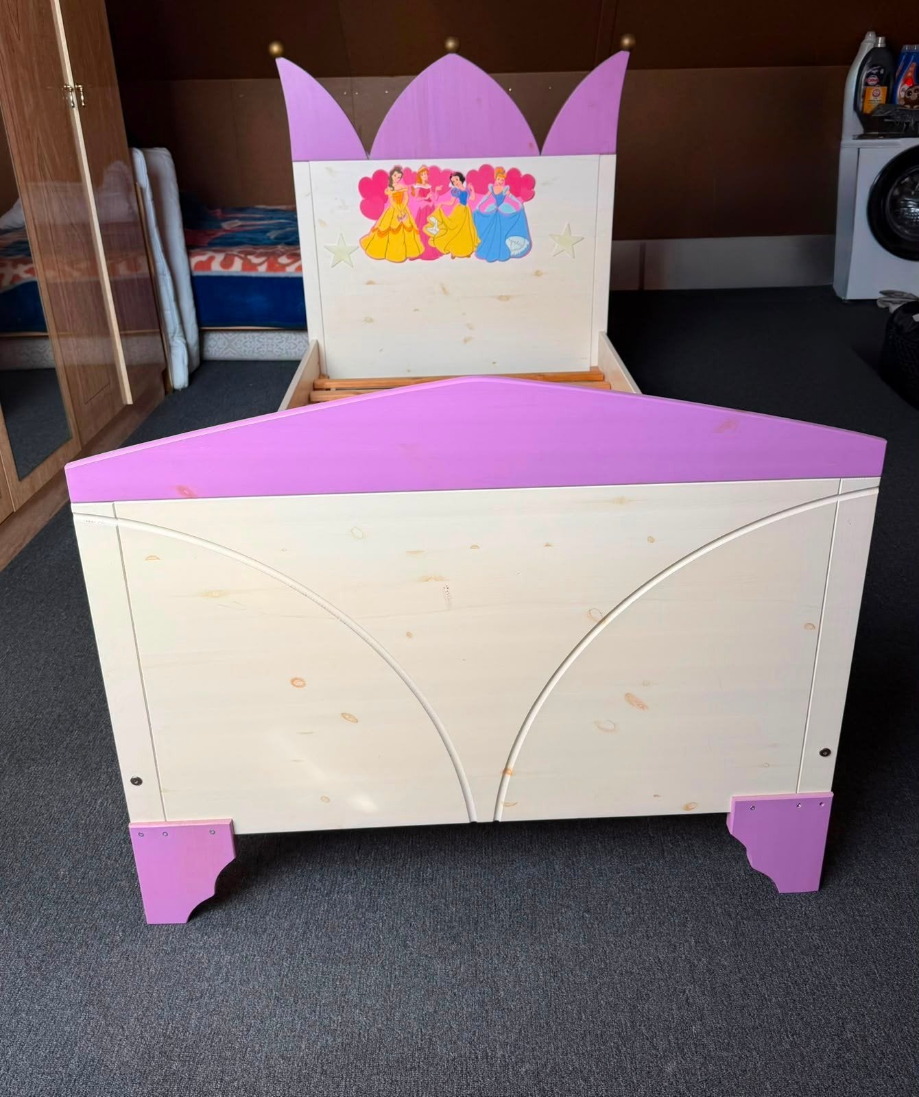 Prinsessenbed met lattenbodem 90200, Ophalen, 70 tot 85 cm, Zo goed als nieuw, Lattenbodem