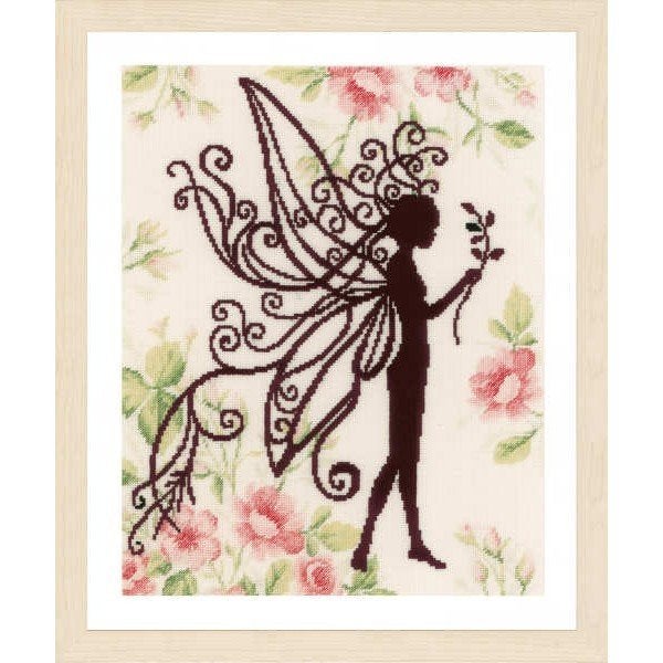 Borduurpakket Flower fairy silhouette pn0188894, Hobby en Vrije tijd, ., Nieuw, Ophalen of Verzenden, .