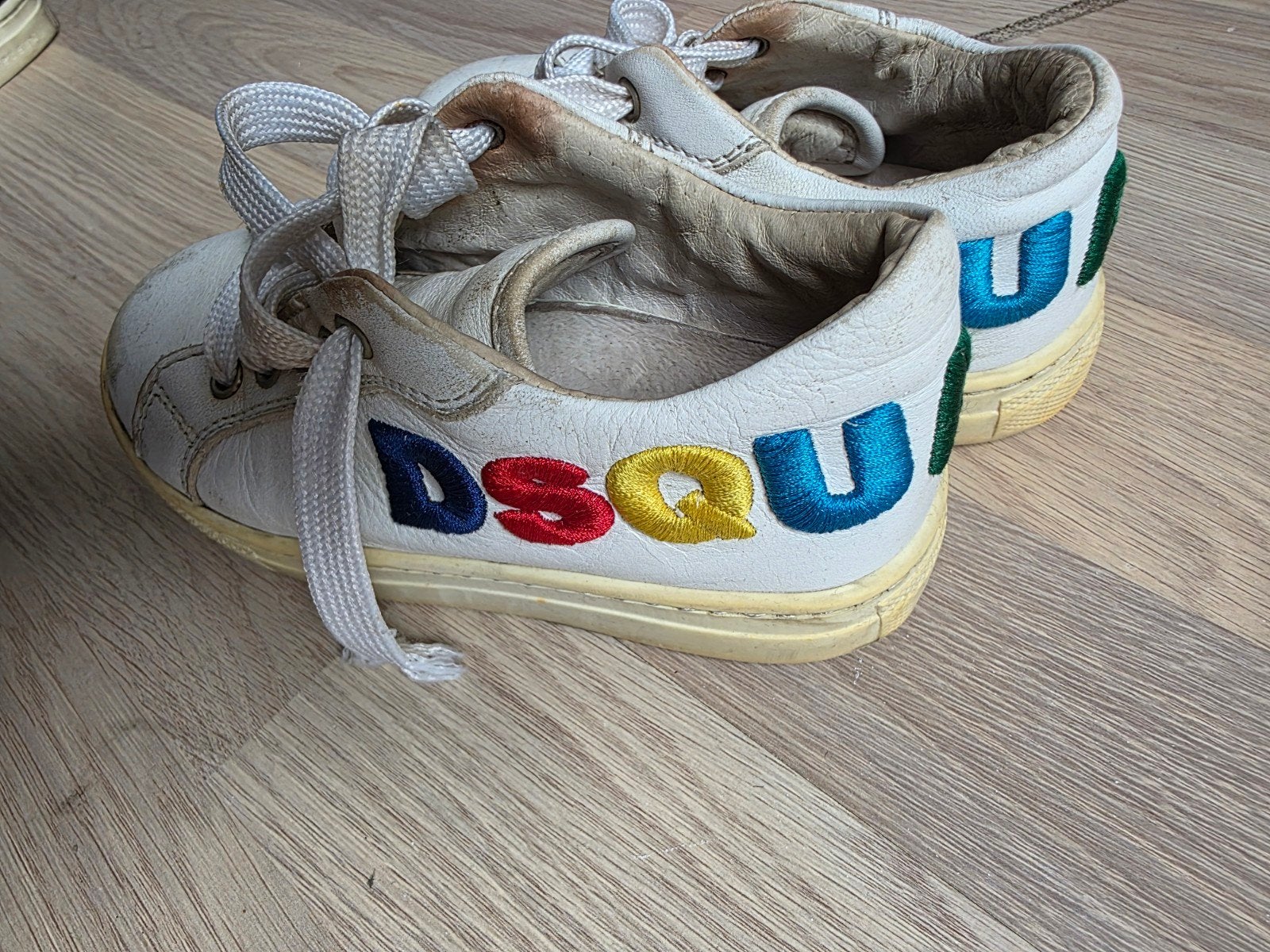 Dsquared2 Witte Kinder Sneakers maat 25, Gebruikt, Dsquared2, Ophalen of Verzenden, Jongen of Meisje