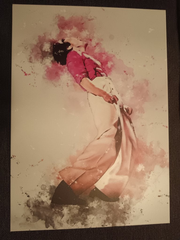 Harry Styles Displate, Ophalen of Verzenden, Zo goed als nieuw, Minder dan 50 cm, Foto of Poster