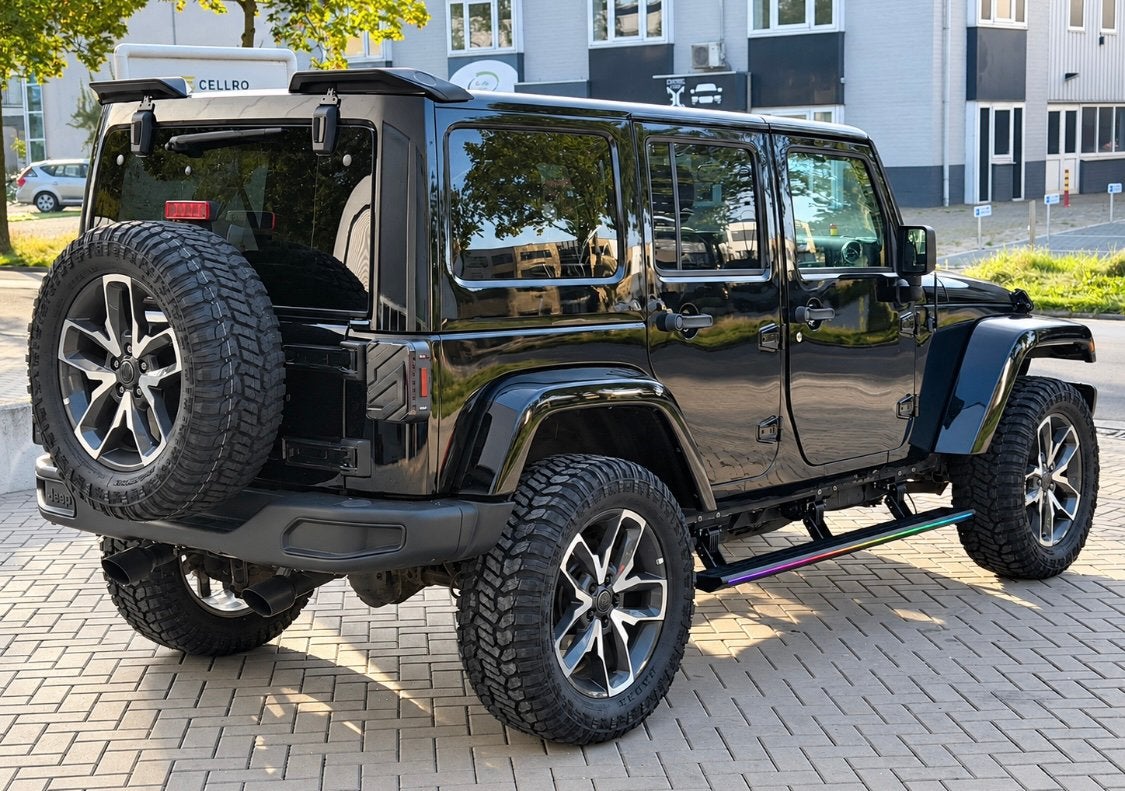 JEEP WRANGLER 3.6 V6 SAHARA EXTREME MOOISTE BLACK EDITION‼️, Automaat, USB, 2000 kg, Zwart