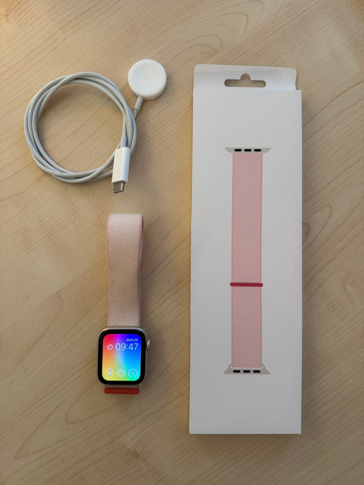 Apple Watch SE (2e generatie) 40 mm — Pink / Starlight, IOS, Ophalen of Verzenden, Afstand, Gebruikt
