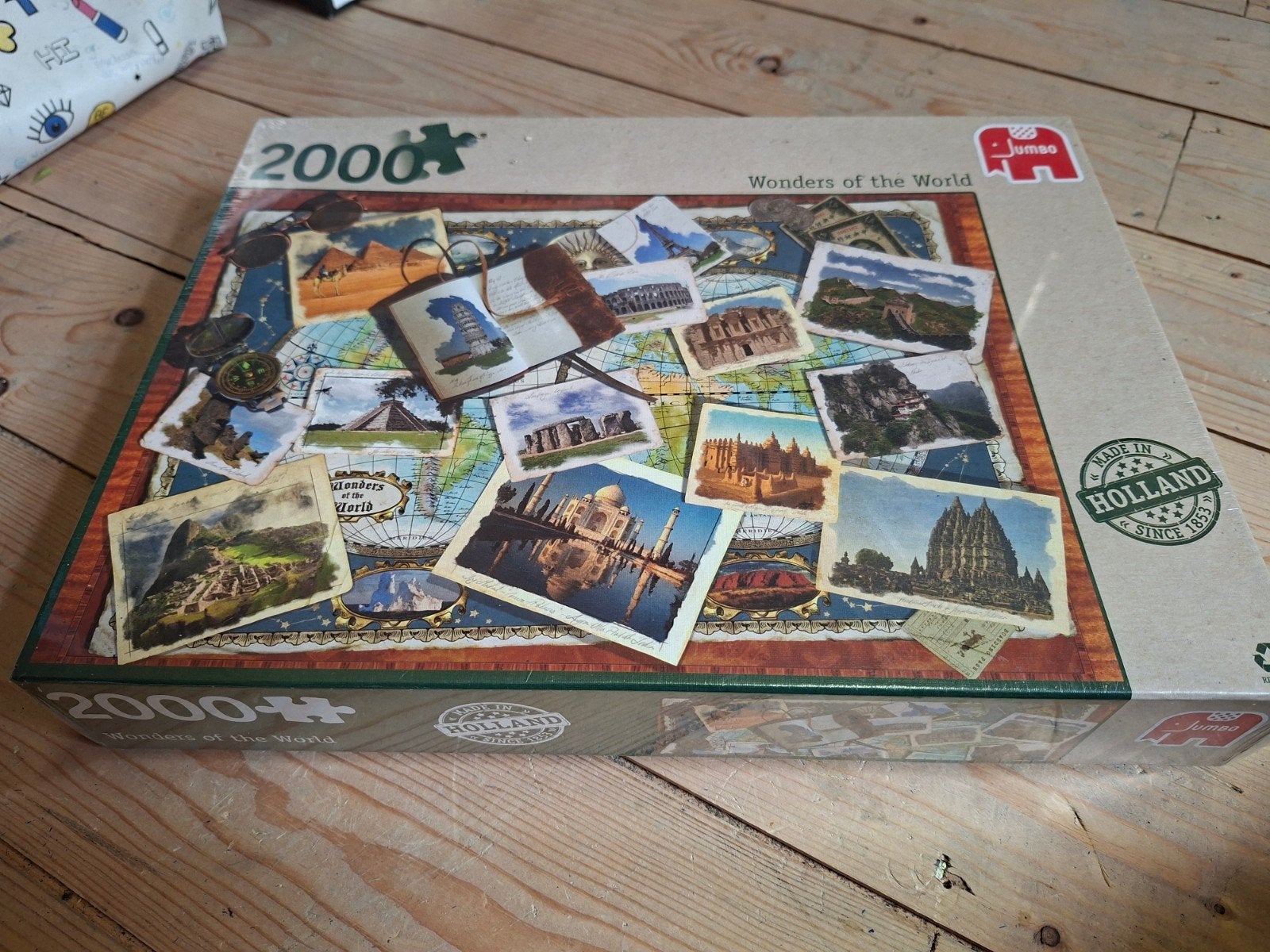 Jumbo Legpuzzel Wonders of the World 2000 stukjes, Ophalen of Verzenden, Meer dan 1500 stukjes, Nieuw, Legpuzzel