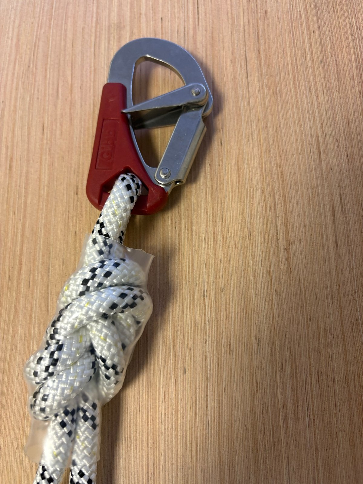 11mm Klimtouw met GIBB Safety Hook, Watersport en Boten, Ophalen of Verzenden, Nieuw, Lijn of Blok