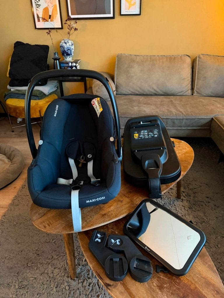 Maxi Cosi Cabriofix + I-size Base (+ evt. accesoires), Kinderen en Baby's, Autostoeltjes, Ophalen, Zo goed als nieuw, Isofix, 0 t/m 13 kg
