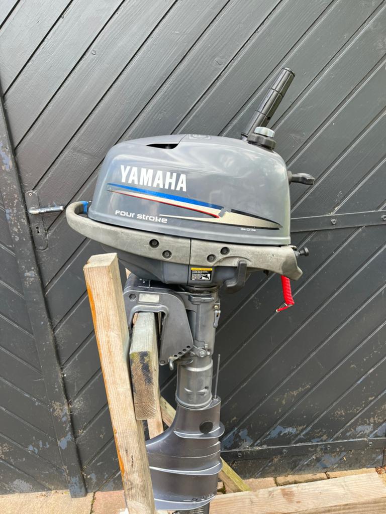 Yamaha 4pk 4-takt langstaart buitenboordmotor, Ophalen, Gebruikt, Minder dan 5 pk, Viertaktmotor