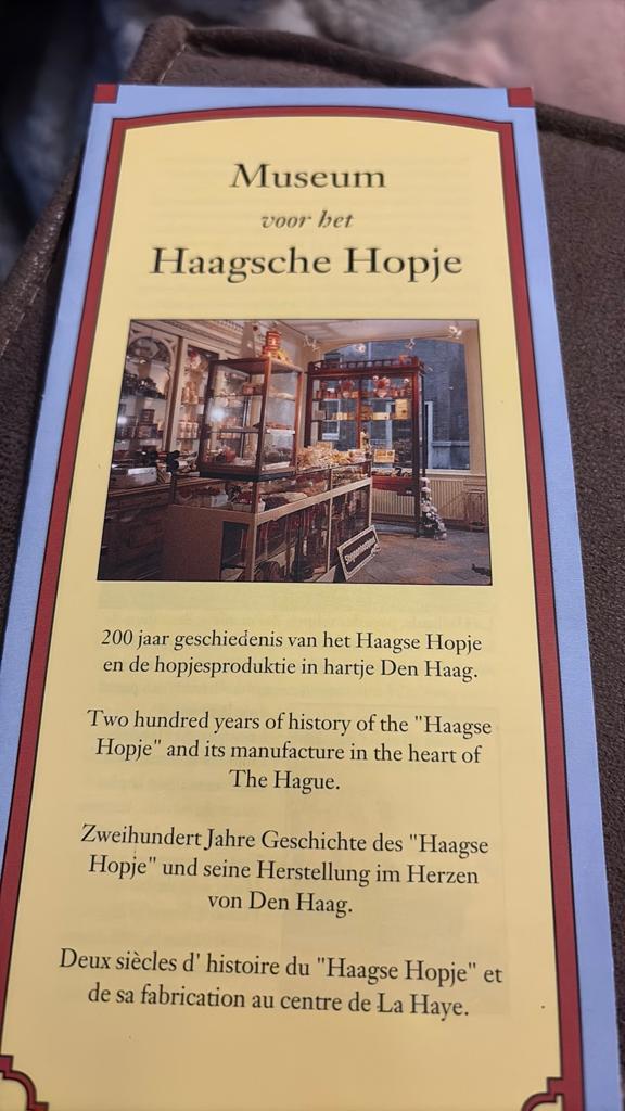 Folder snoep haags hopje museum, Boeken, Ophalen of Verzenden, Zo goed als nieuw