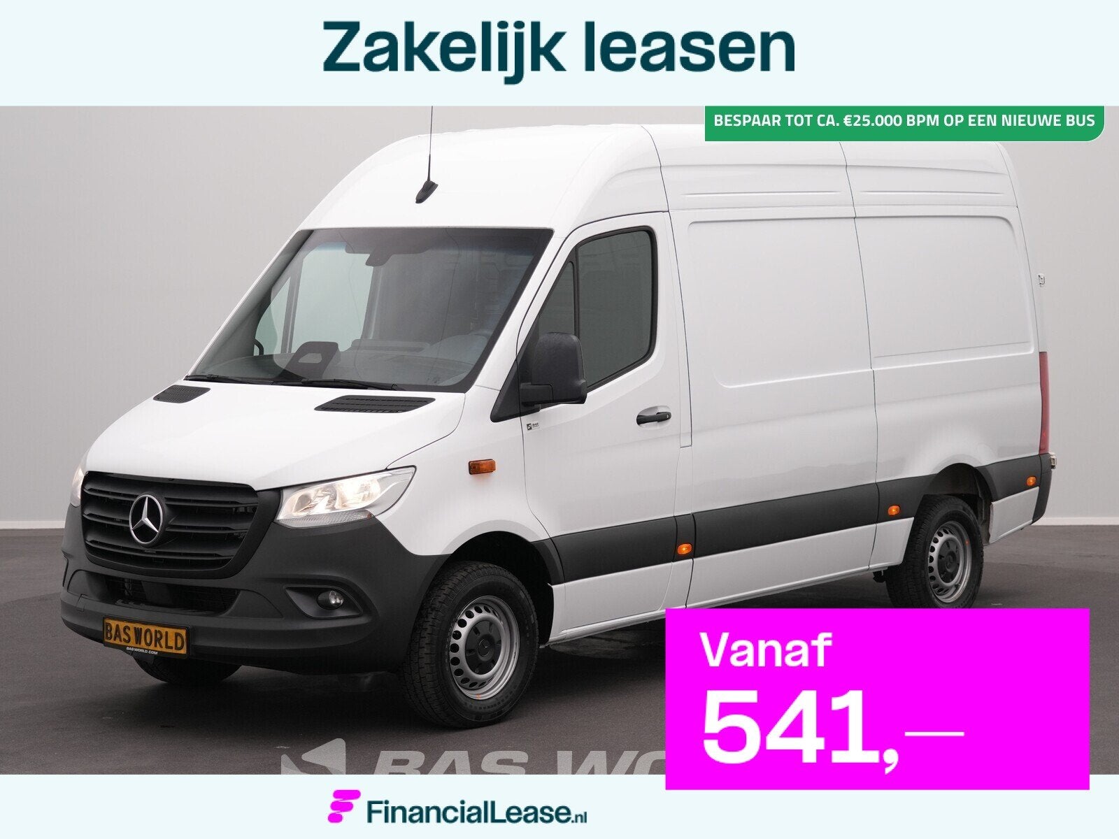 Mercedes Sprinter 317 CDI Automaat 2025 Model L2H2 170PK Nav, Automaat, Stof, Gebruikt, Euro 6