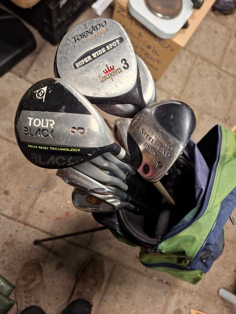Golftas met inhoud., Sport en Fitness, Golf, Ophalen, Tas