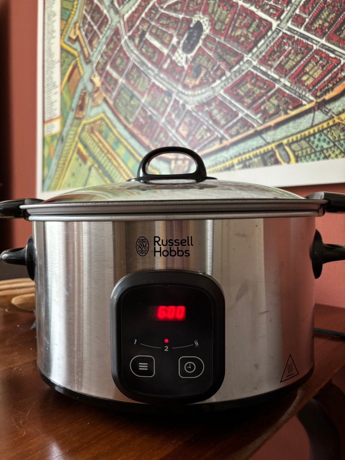 Slowcooker Russel Hobbs 6L (amper gebruikt), Witgoed en Apparatuur, Ophalen, Zo goed als nieuw