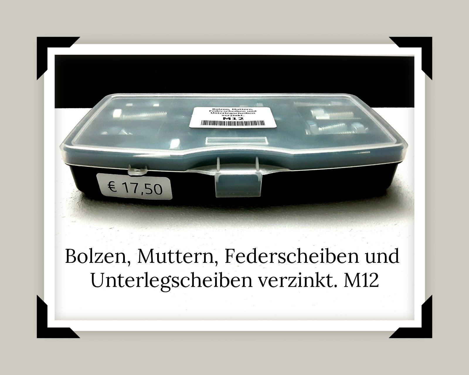 Assortiment Bouten, Moeren, Veerringen, Onderlegringen M12 ., Ophalen of Verzenden, Nieuw, Chroom, Overige typen