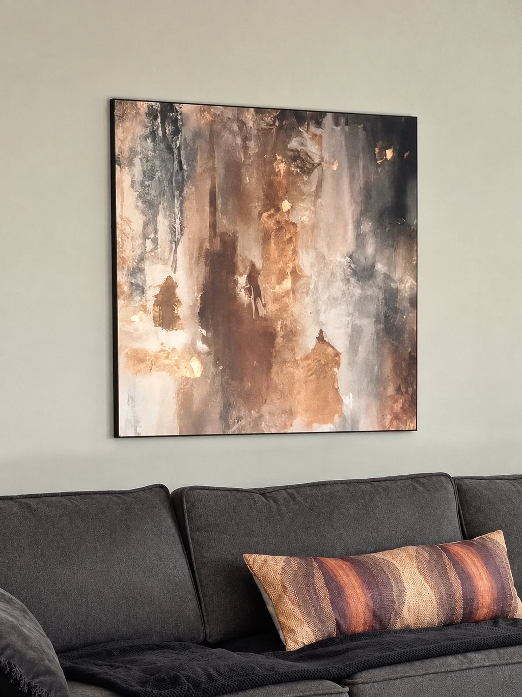 Werk aan de Muur ArtFrame doek 100x100 cm | abstract, Ophalen of Verzenden