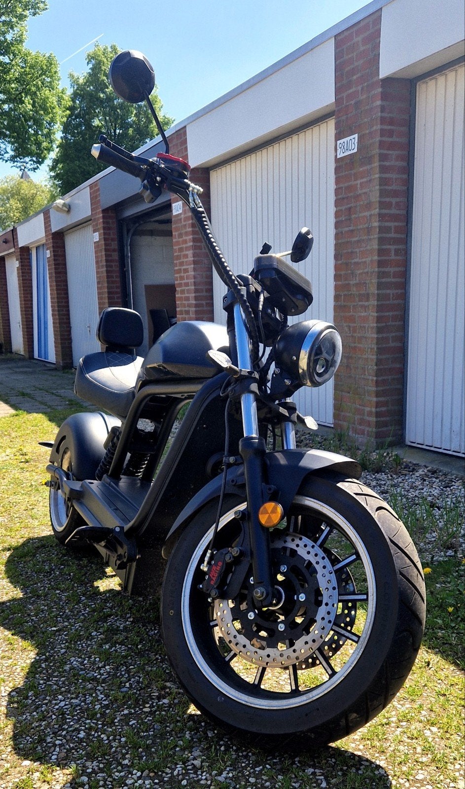 Hippe 100% Elektrische chopper cafecruiser HL 6.0S., Ophalen, Gebruikt