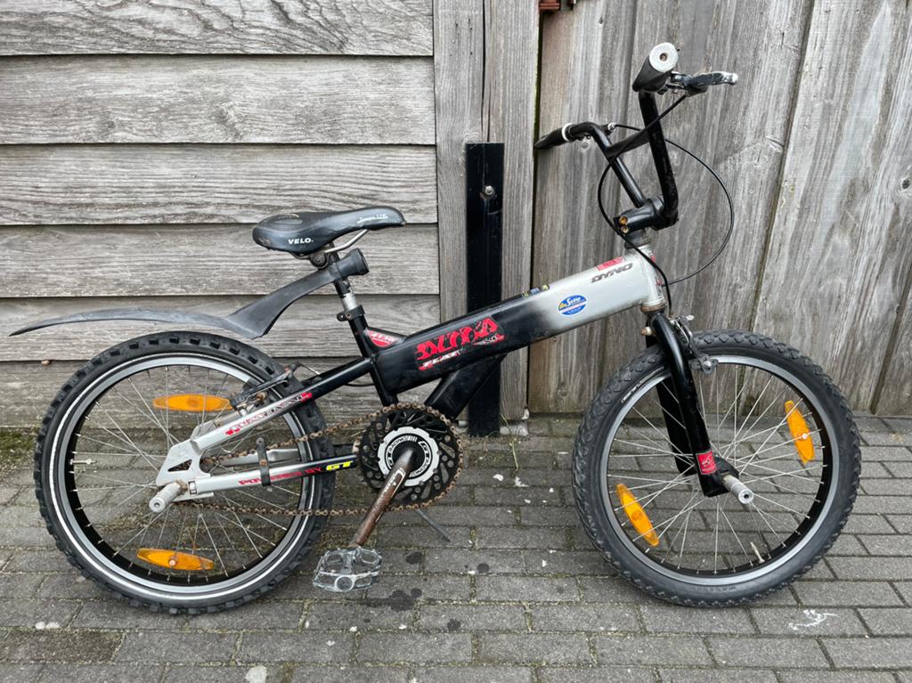 Stuntfiets 20 inch, Fietsen en Brommers, Fietsen | Crossfietsen en BMX, Ophalen, Gebruikt, Staal, Velgrem