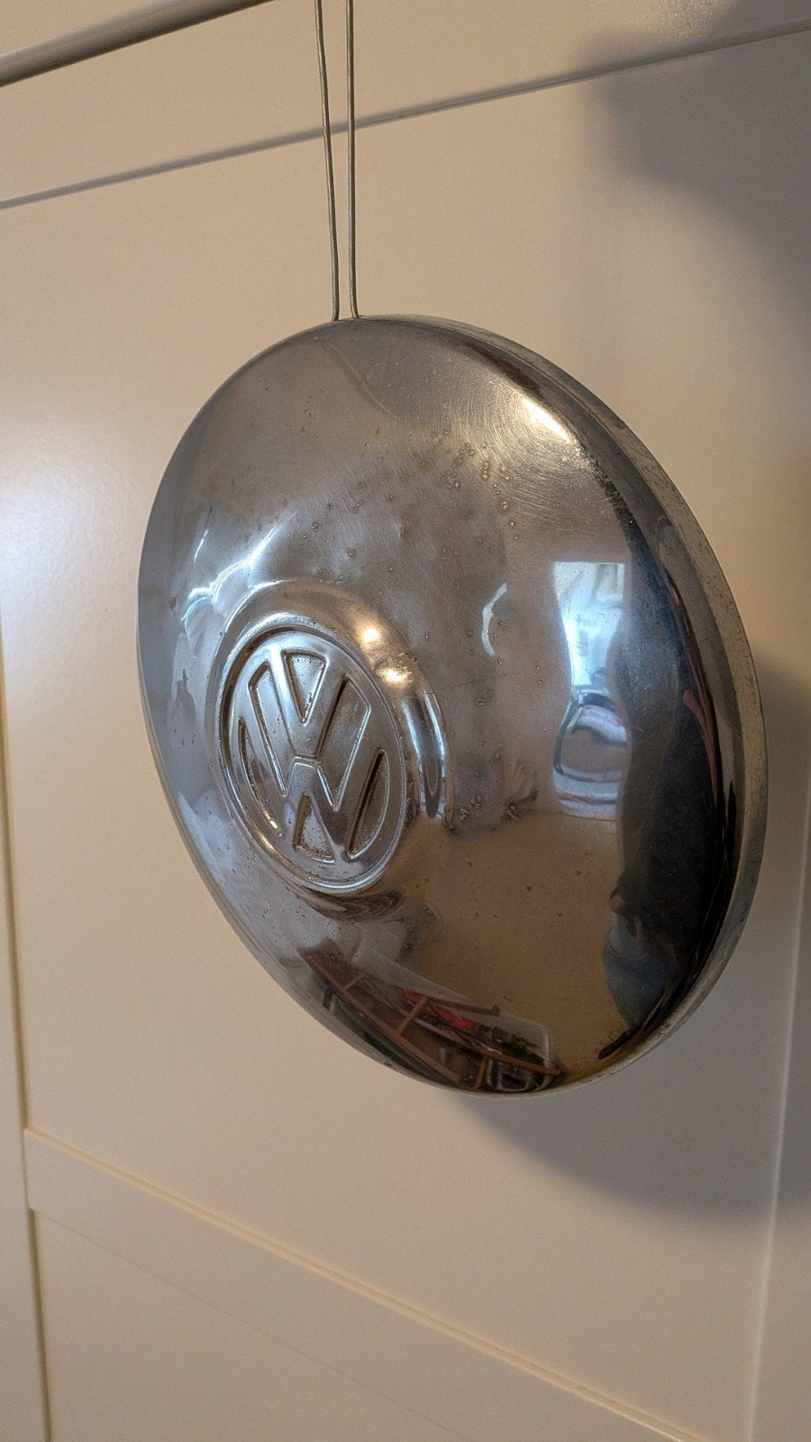 Originele VW Bus wieldop chroom - Hangbaar (255mm), Auto diversen, Ophalen of Verzenden, Gebruikt