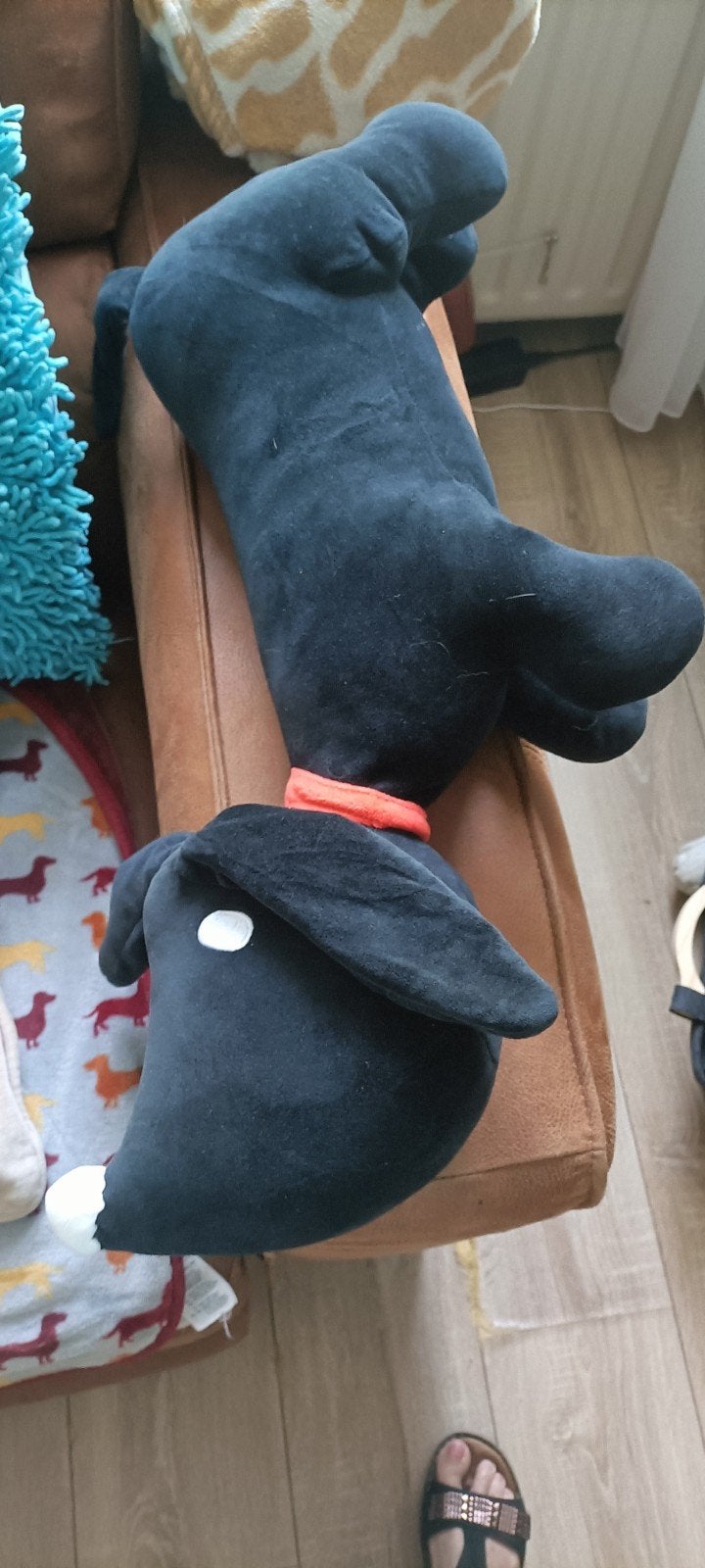 Hema Grote Takkie Hond Knuffel, Hema, Gebruikt, Overige karakters, Zwart