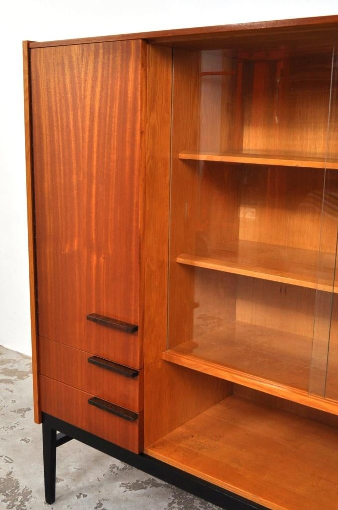 Vintage kast František Mezulanik book case jaren 60, Gebruikt, 100 tot 150 cm, 100 tot 150 cm, Ophalen of Verzenden