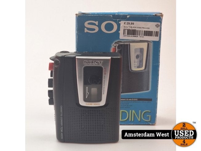 Sony TCM-453V Video Recorder Cassette Player, Sony, Zo goed als nieuw, Support@sony.com, 1-7-1 Konan, Minato-ku
Tokyo 108-0075
Japan