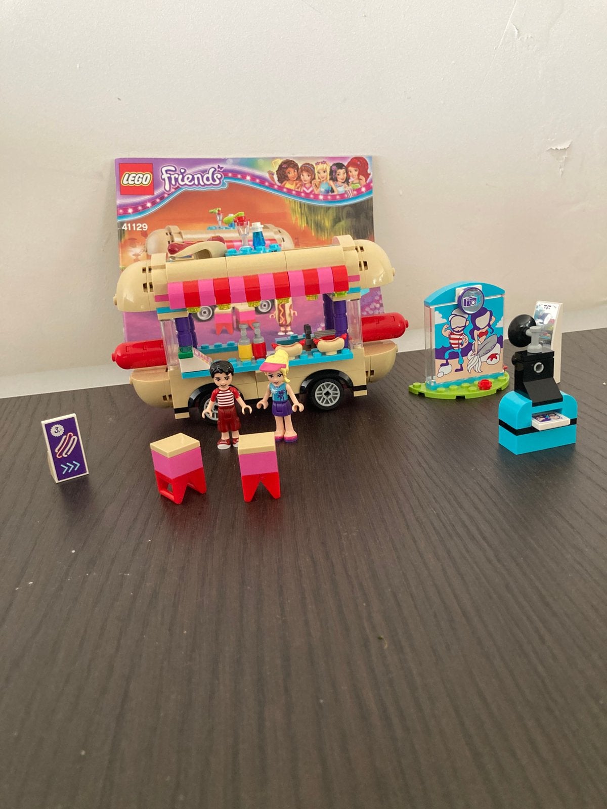 Compleet! Lego friends set 41129 hotdogwagen, Gebruikt, Lego, Friends, Ophalen of Verzenden