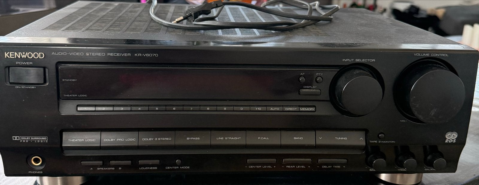 Kenwood KR-V8070 Audio-Video Stereo Receiver, Ophalen of Verzenden, Gebruikt, Stereo, 60 tot 120 watt