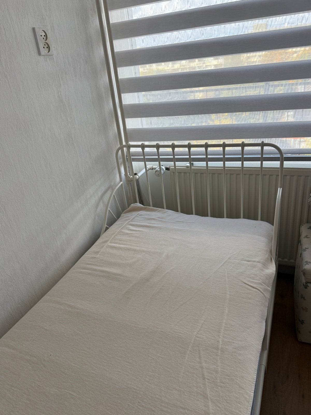 Mooi wit IKEA meegroeibed (zonder matras), Ophalen, Eenpersoons, Wit, 80 cm