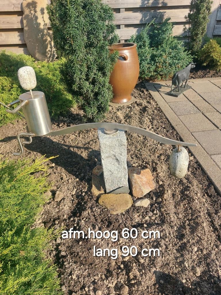 Tuinbeeld , windwijzer vissertje, Ophalen, Overige materialen