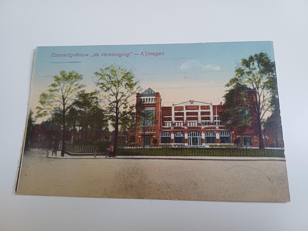 Nijmegen, Concertgebouw De Vereeniging, Ophalen of Verzenden, 1920 tot 1940, Gelopen, Gelderland