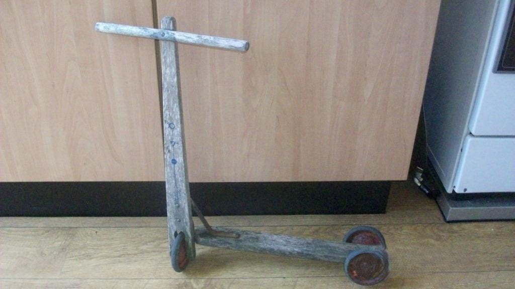 Vintage Houten Step - Uniek Decoratiestuk, Ophalen of Verzenden