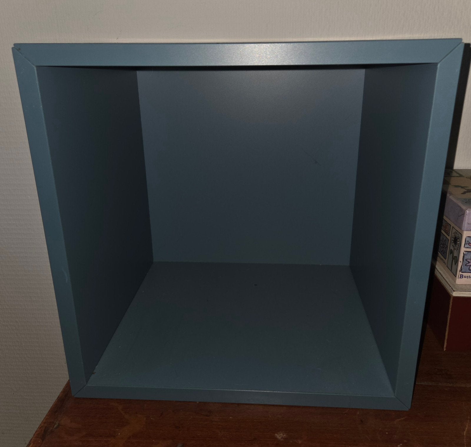 2 Ikea blauwgrijze modulaire opbergkubussen (2 stuks), Huis en Inrichting, Ophalen, Met plank(en), Minder dan 50 cm, Gebruikt