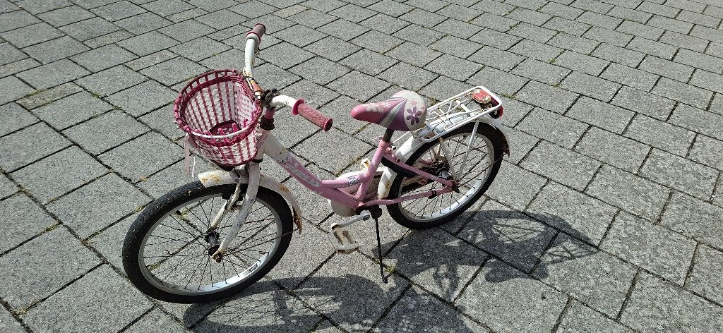 Meisjesfiets, opknappertje, Fietsen en Brommers, Fietsen | Meisjes, Ophalen, Gebruikt, 20 inch