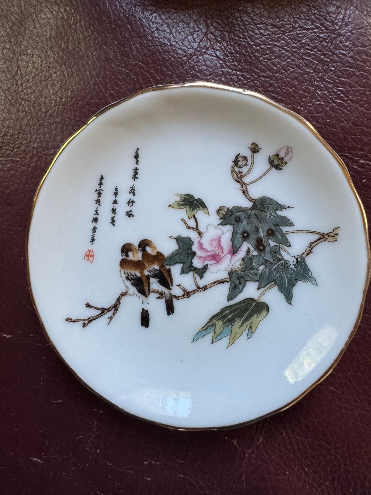 Decoratief schaaltje met vogels en bloemen, Royal, Antiek en Kunst, Ophalen