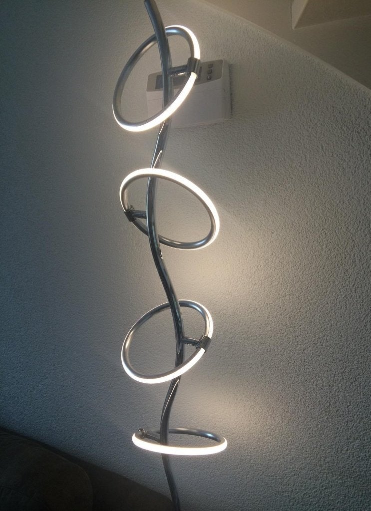 Staande lamp trio lighting Olympus, Huis en Inrichting, Lampen | Vloerlampen, Ophalen, Zo goed als nieuw, Metaal, 150 tot 200 cm