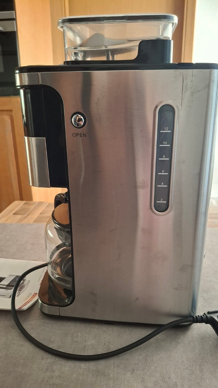Inventum Koffiezetapparaat met bonenmaler, Ophalen, Gebruikt, 10 kopjes of meer, Koffiemachine
