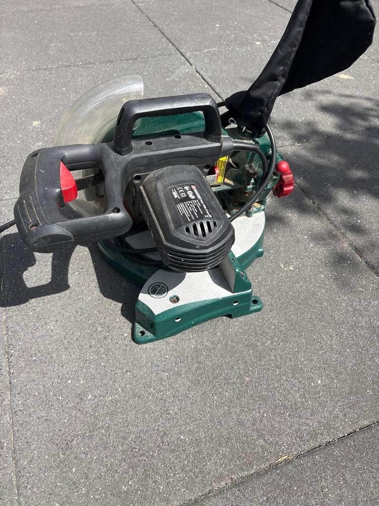 Parkside PKS 1500 A1 Afkortzaag - Gebruikt, Doe-het-zelf en Verbouw, Gereedschap | Zaagmachines, Ophalen, 70 mm of meer, Zo goed als nieuw