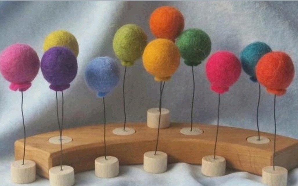 Jaarring ballon steker Vrije School verjaardag Seizoenstafel, Verzenden, Nieuw, Figuurtje(s)