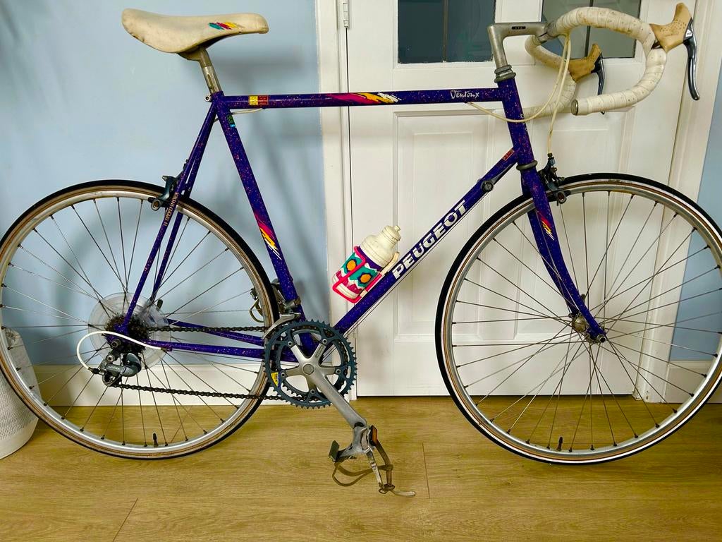 Vintage Peugeot Ventoux racefiets - Maat 60, Fietsen en Brommers, Fietsen | Racefietsen, 28 inch, Zo goed als nieuw, 57 tot 61 cm